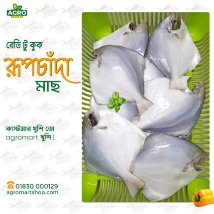 রেডি টু কুক প্রসেসের পর ওজন।(কাটা বাছার পরে ফ্রেস ৫০০ গ্রাম পাবেন। ছোট সাইজ।
399 tk /0.5kg